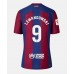 Cheap Barcelona Robert Lewandowski #9 Home Football Shirt Women 2023-24 Short Sleeve